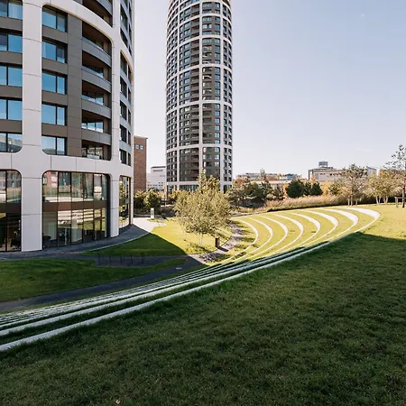 Apartmán Skau Sky Park Ivory By Zaha Hadid 11 Floor 4 Tower Free Parking Bratislava